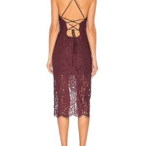 Lovers & friends Skylight dress in Merlot